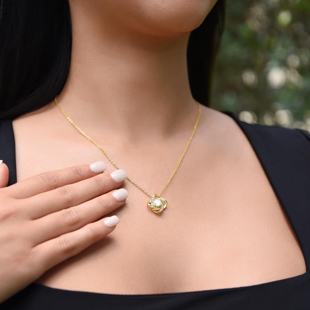 To My Beautiful Daughter | Love Knot Necklace