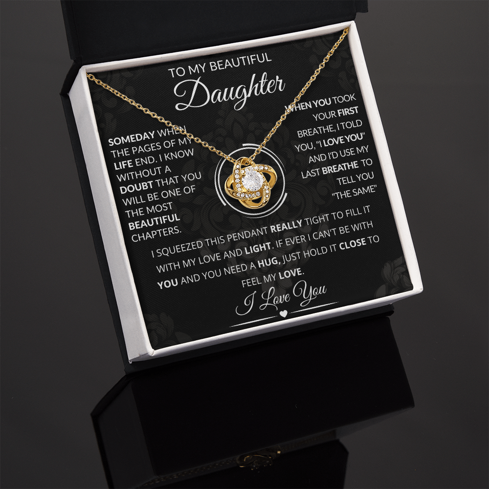 To My Beautiful Daughter Necklace