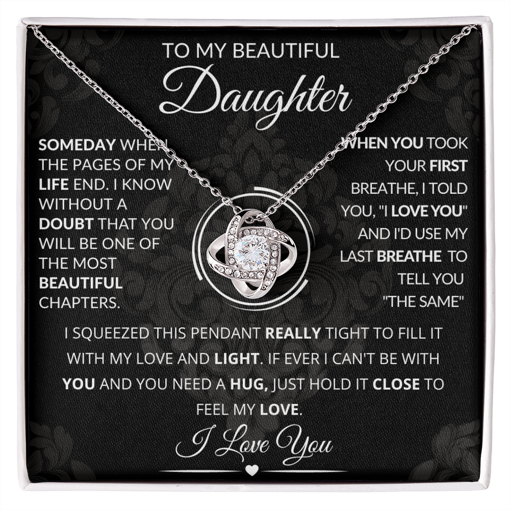 To My Beautiful Daughter Necklace