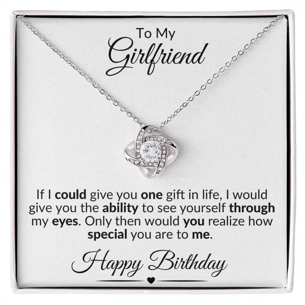 To My Girlfriend | Love Knot Necklace
