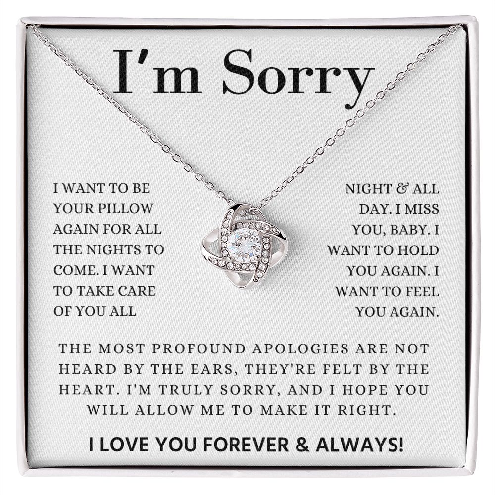 I'm Sorry | Make It Right | Love Knot Necklace
