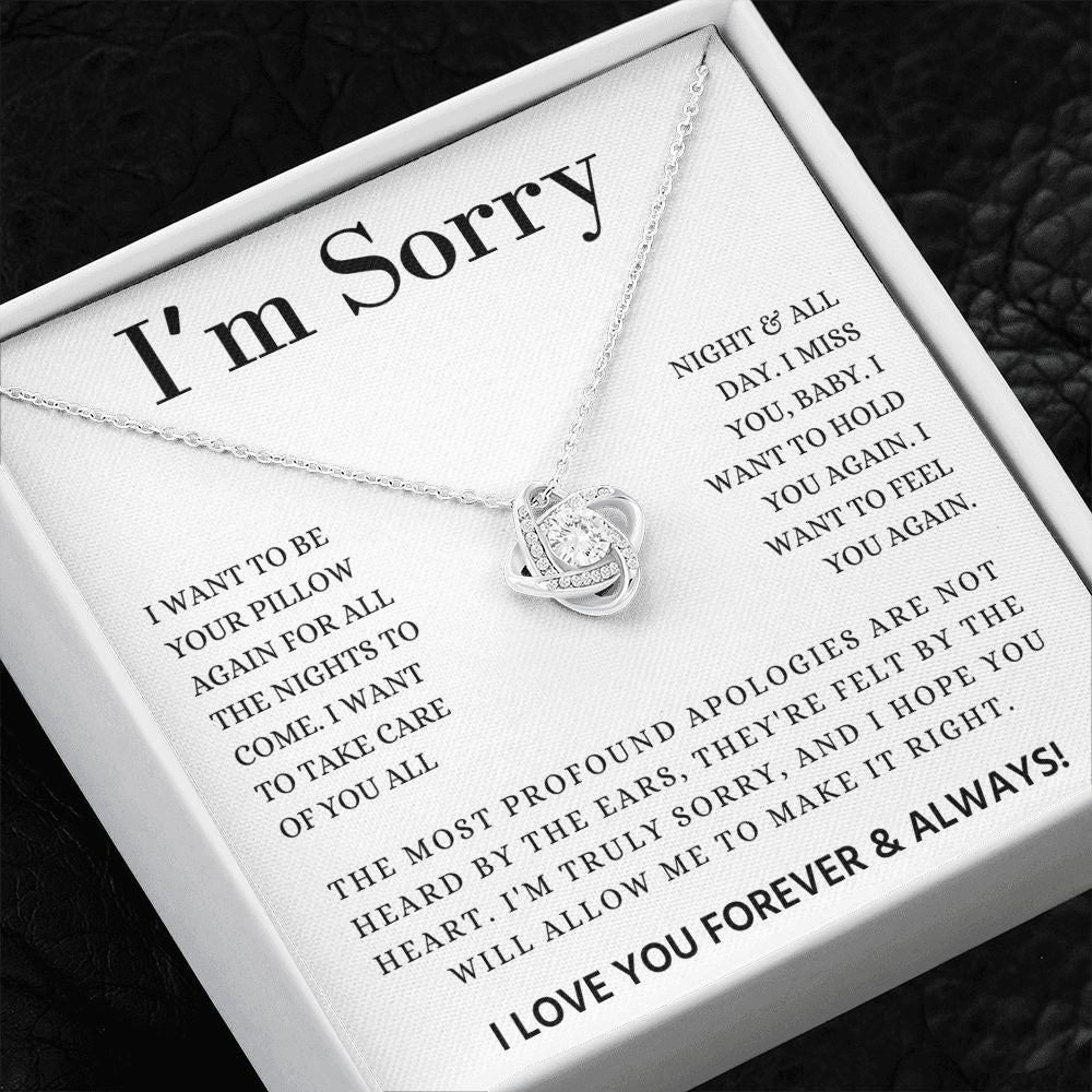 I'm Sorry | Make It Right | Love Knot Necklace
