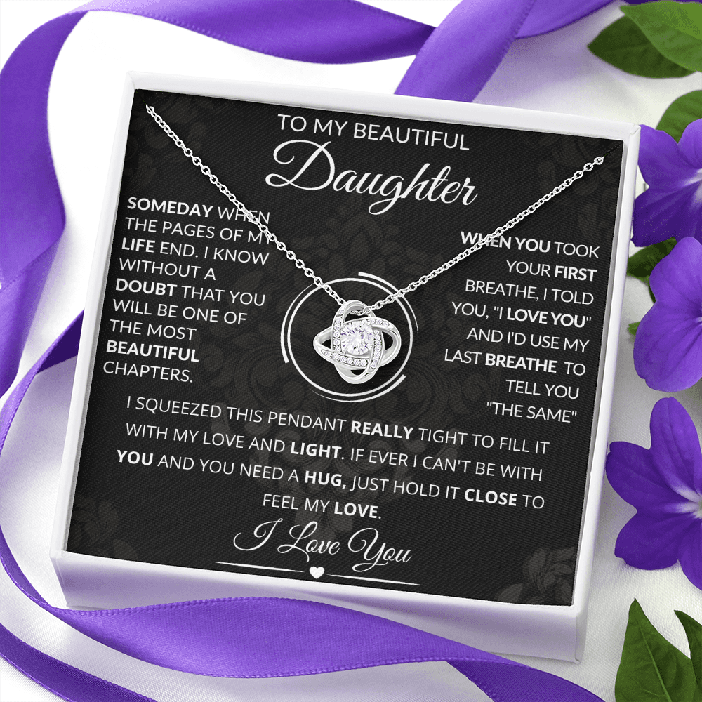 To My Beautiful Daughter Necklace