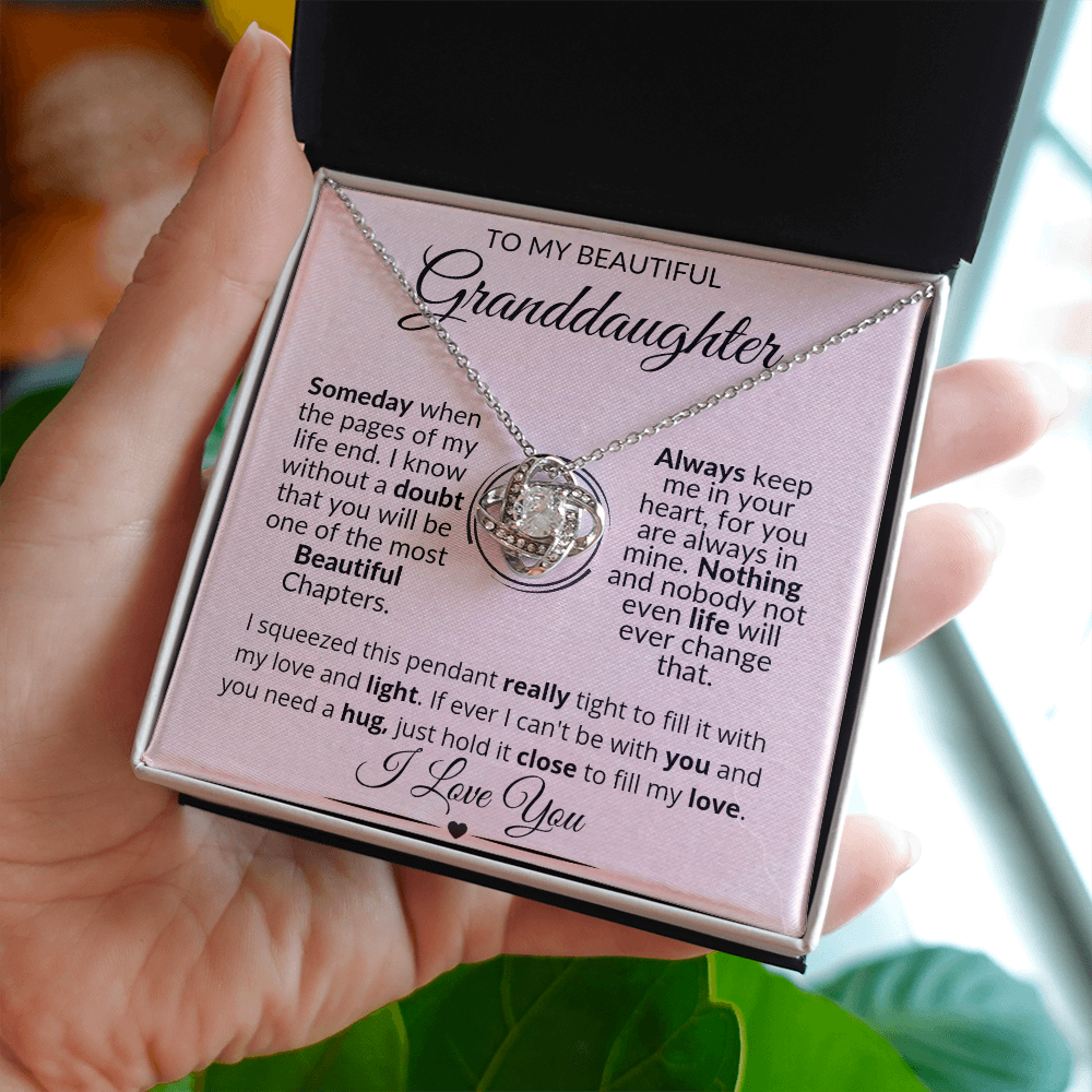 To My Granddaughter Love Necklace