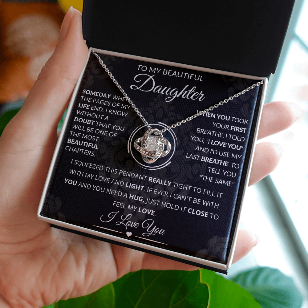 To My Beautiful Daughter Necklace