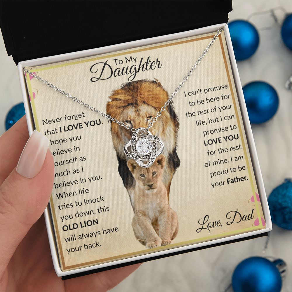Lion Daughter Love Knot Necklace