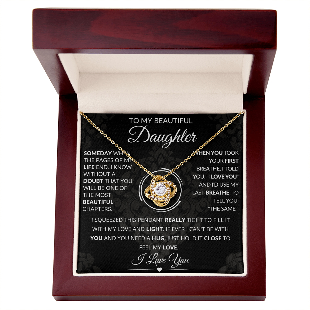 To My Beautiful Daughter Necklace