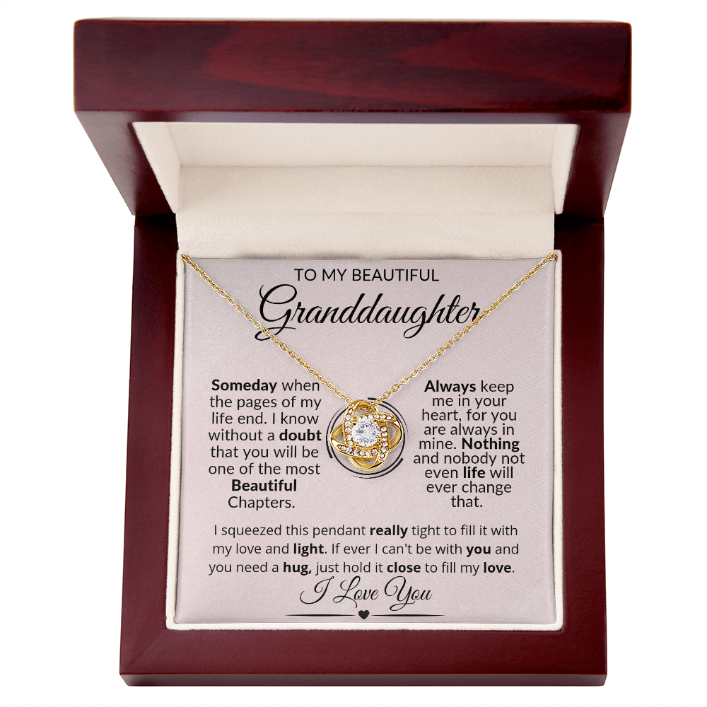 To My Granddaughter Love Necklace