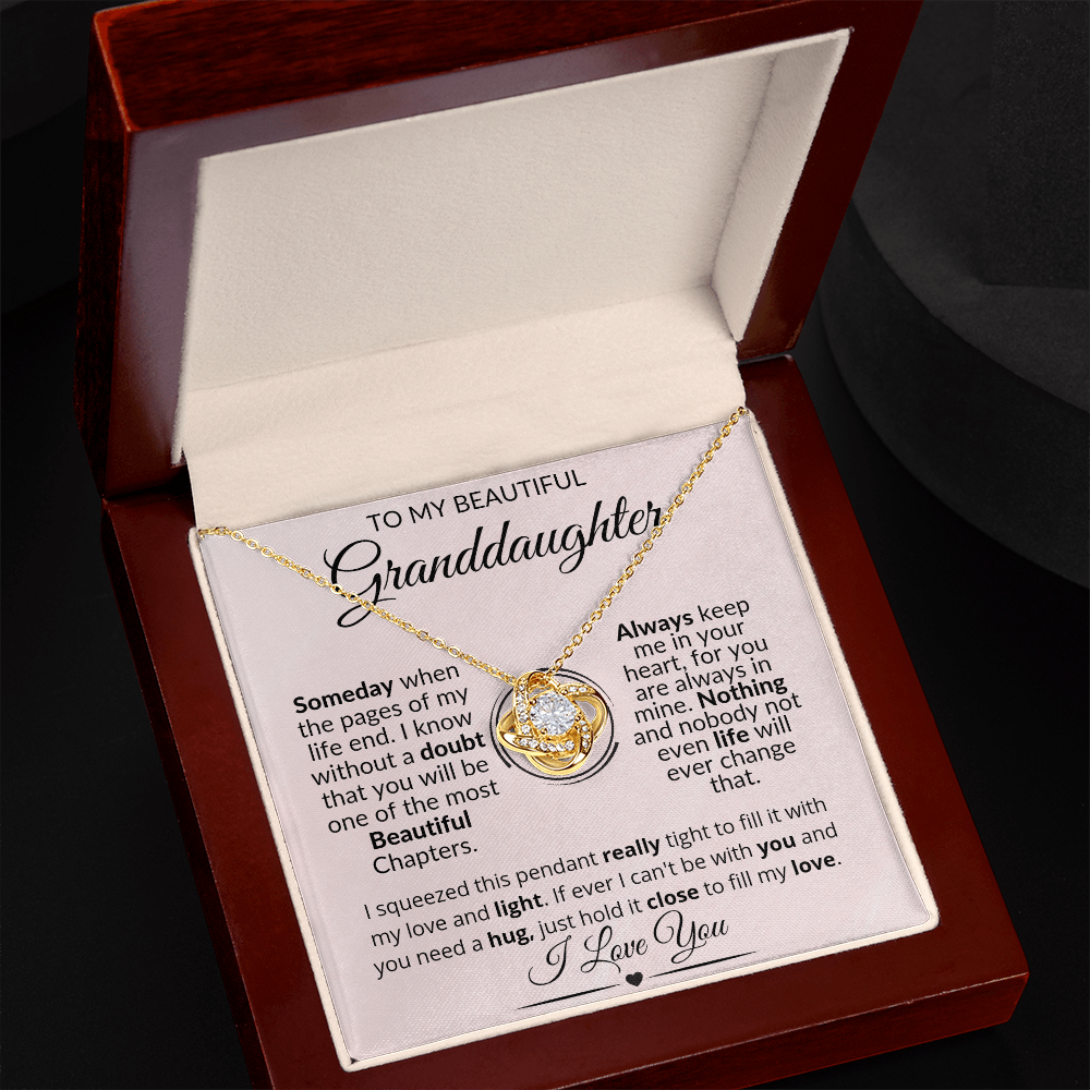 To My Granddaughter Love Necklace