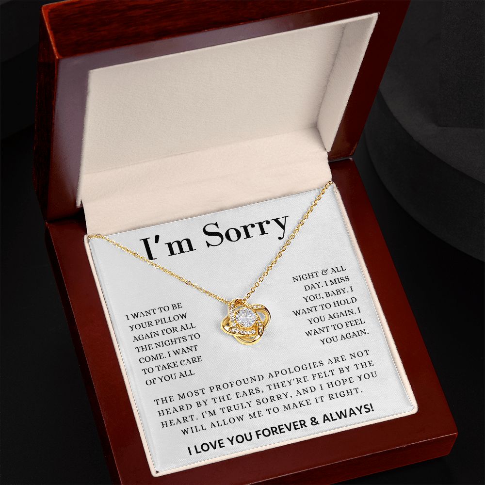I'm Sorry | Make It Right | Love Knot Necklace