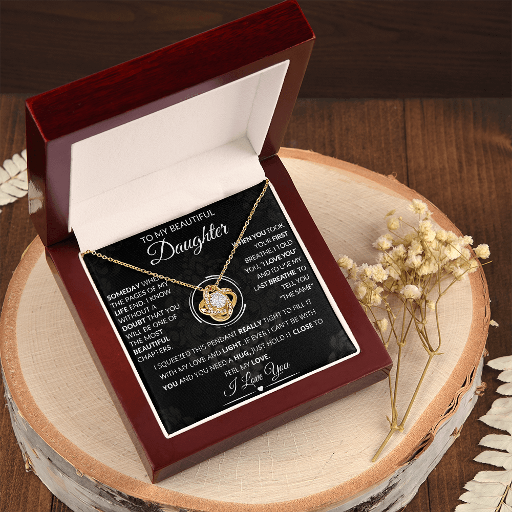 To My Beautiful Daughter Necklace