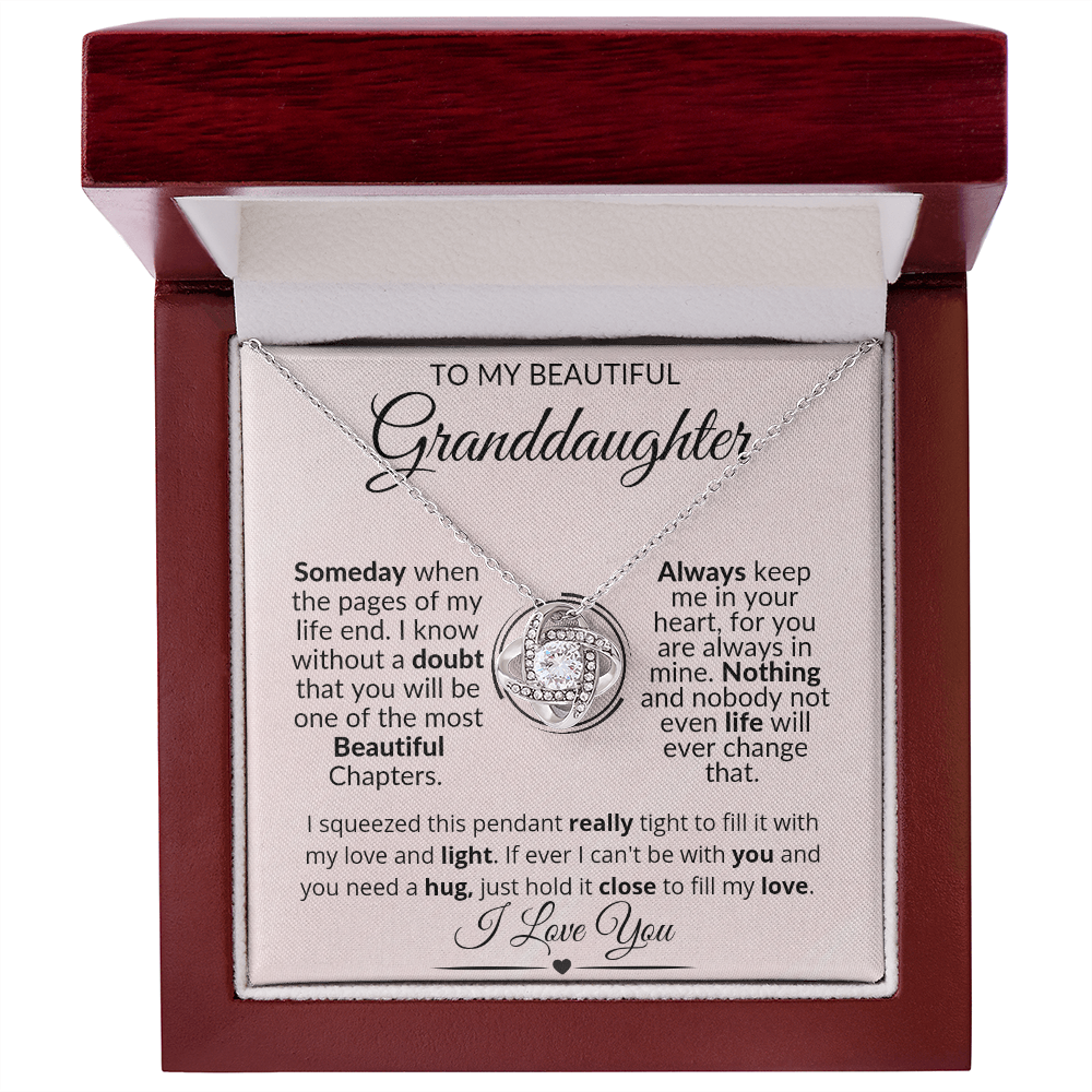 To My Granddaughter Love Necklace