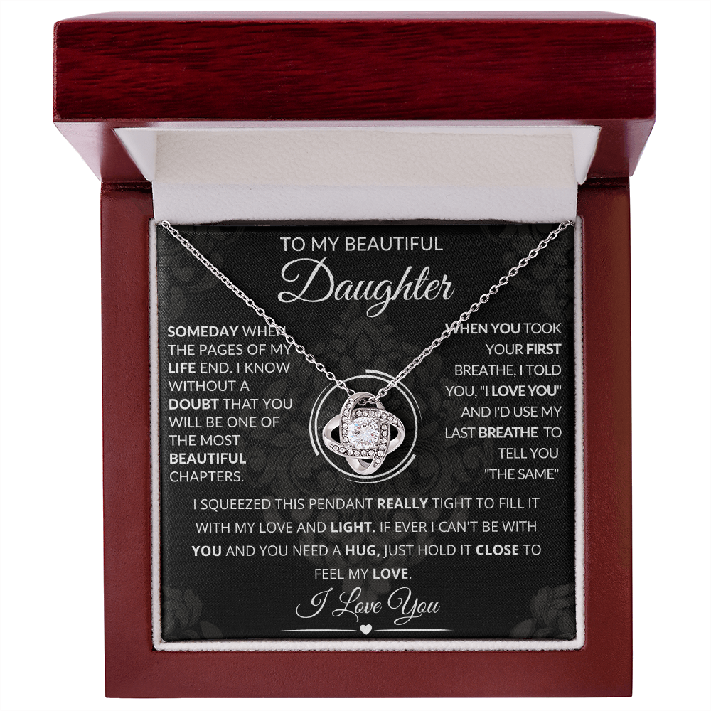 To My Beautiful Daughter Necklace
