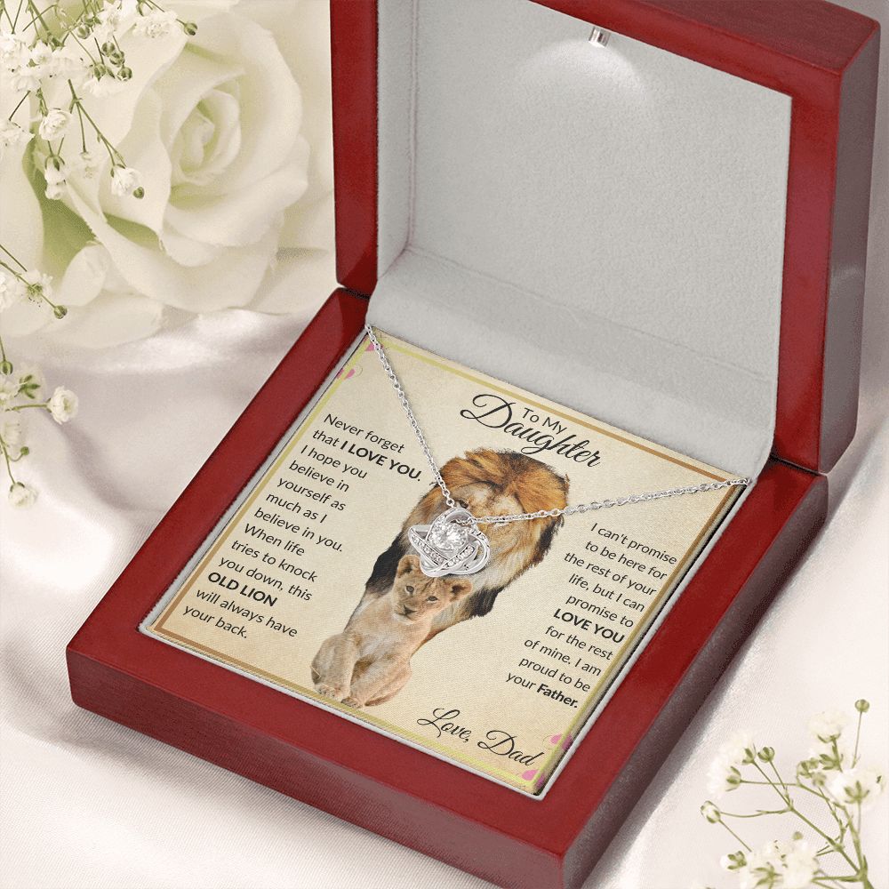Lion Daughter Love Knot Necklace