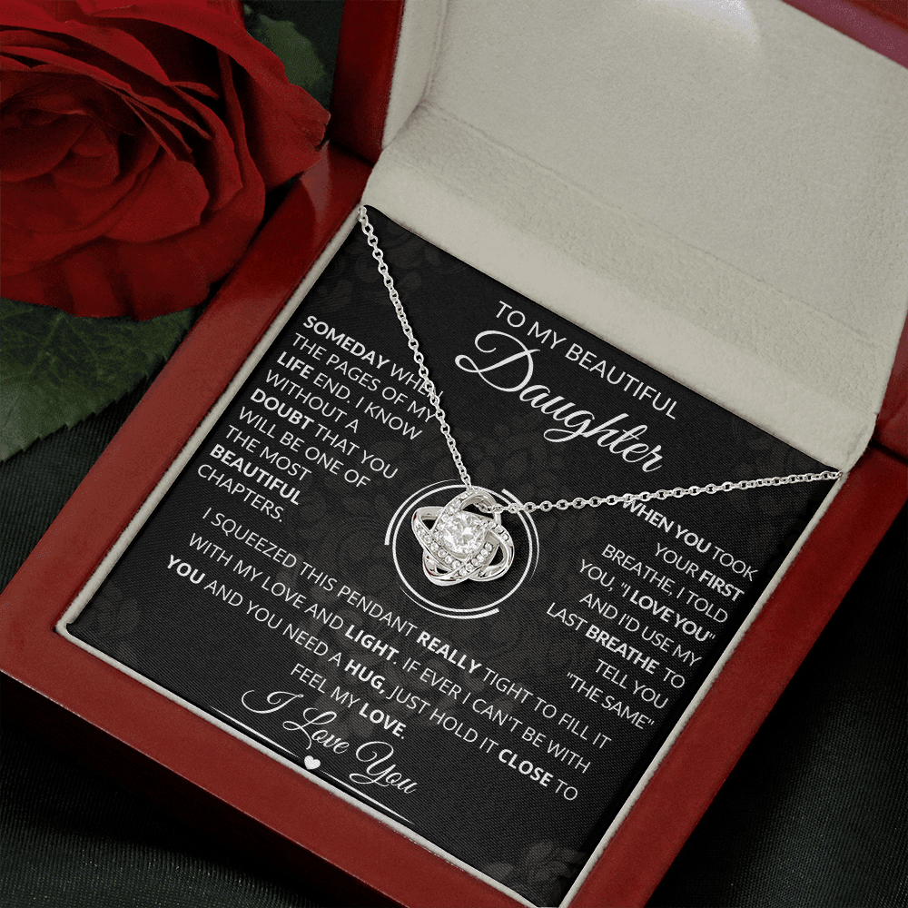 To My Beautiful Daughter Necklace
