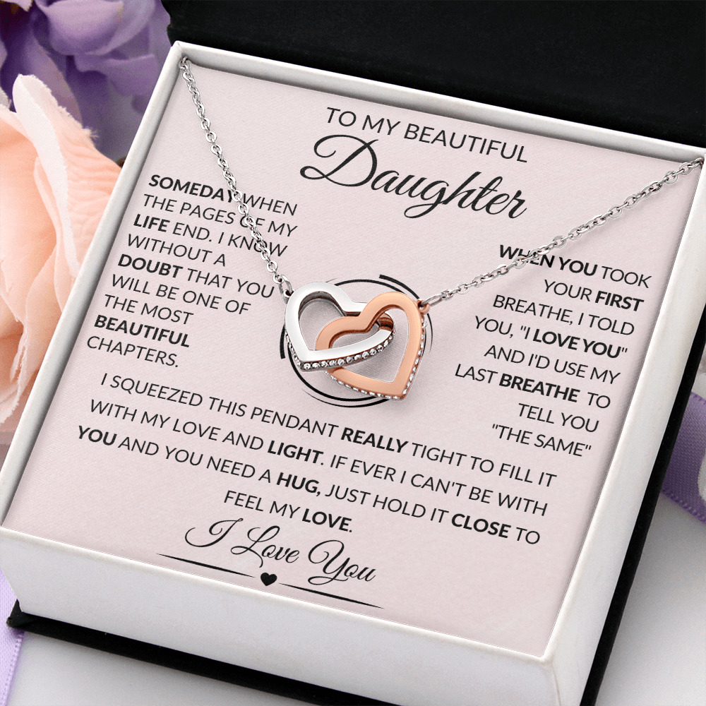 To My Beautiful Daughter | Interlocking Hearts
