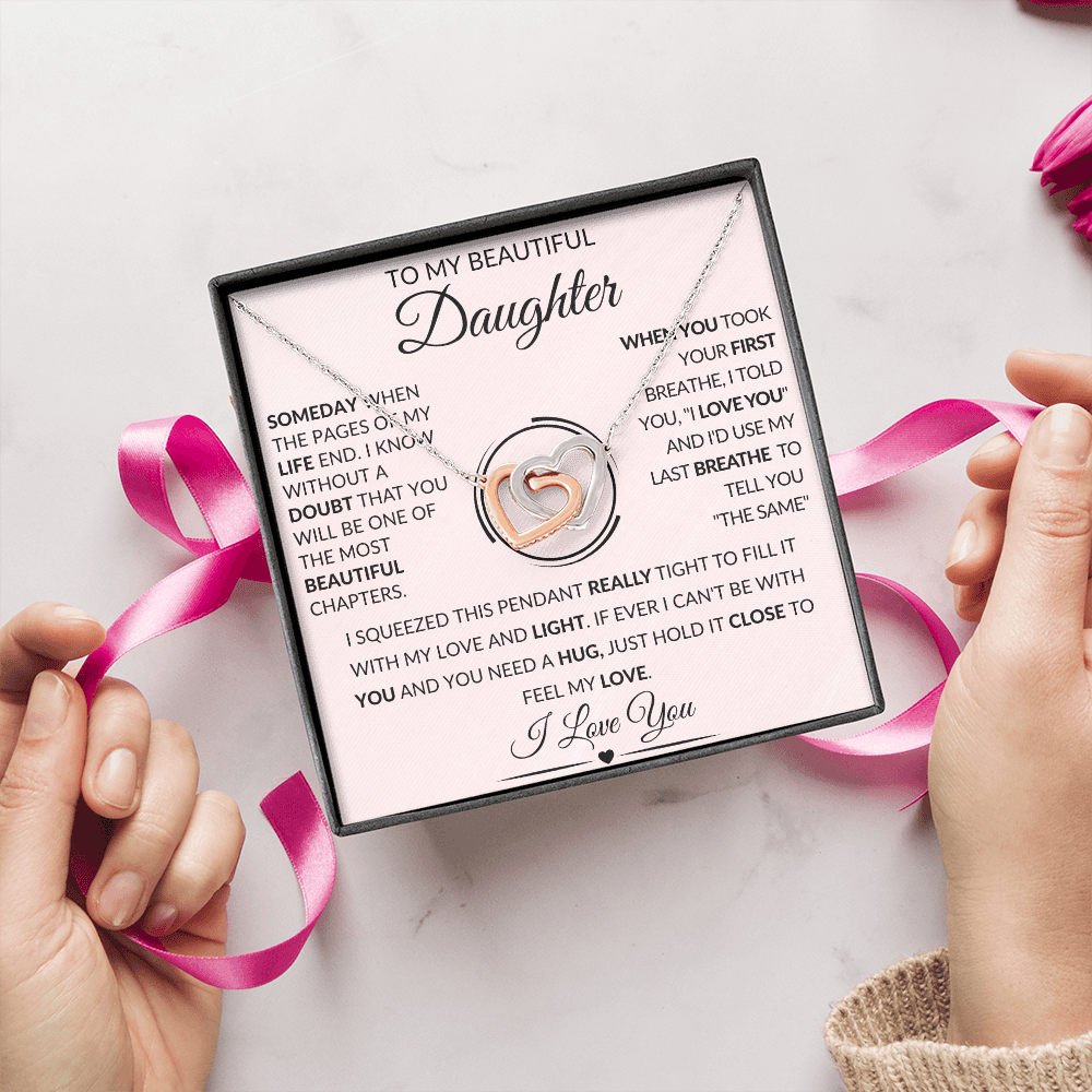 To My Beautiful Daughter | Interlocking Hearts