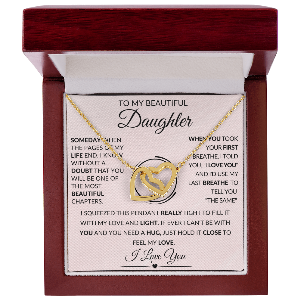 To My Beautiful Daughter | Interlocking Hearts