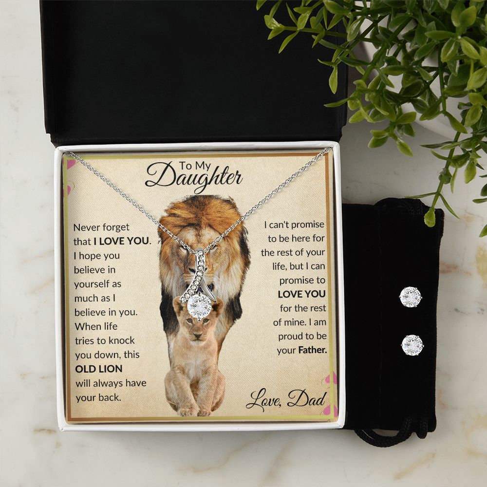 To My Daughter |Lion Daughter Alluring Necklace