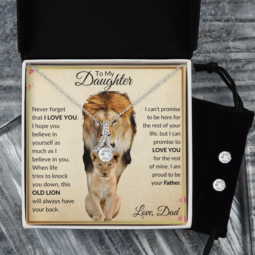 To My Daughter |Lion Daughter Alluring Necklace