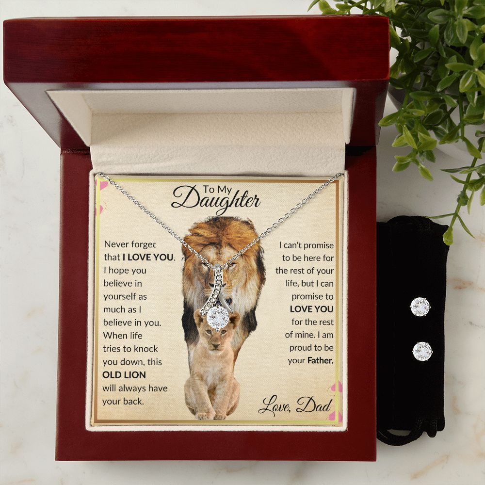 To My Daughter |Lion Daughter Alluring Necklace
