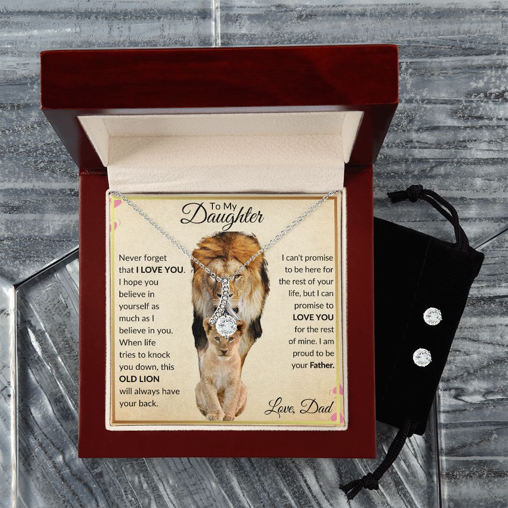 To My Daughter |Lion Daughter Alluring Necklace