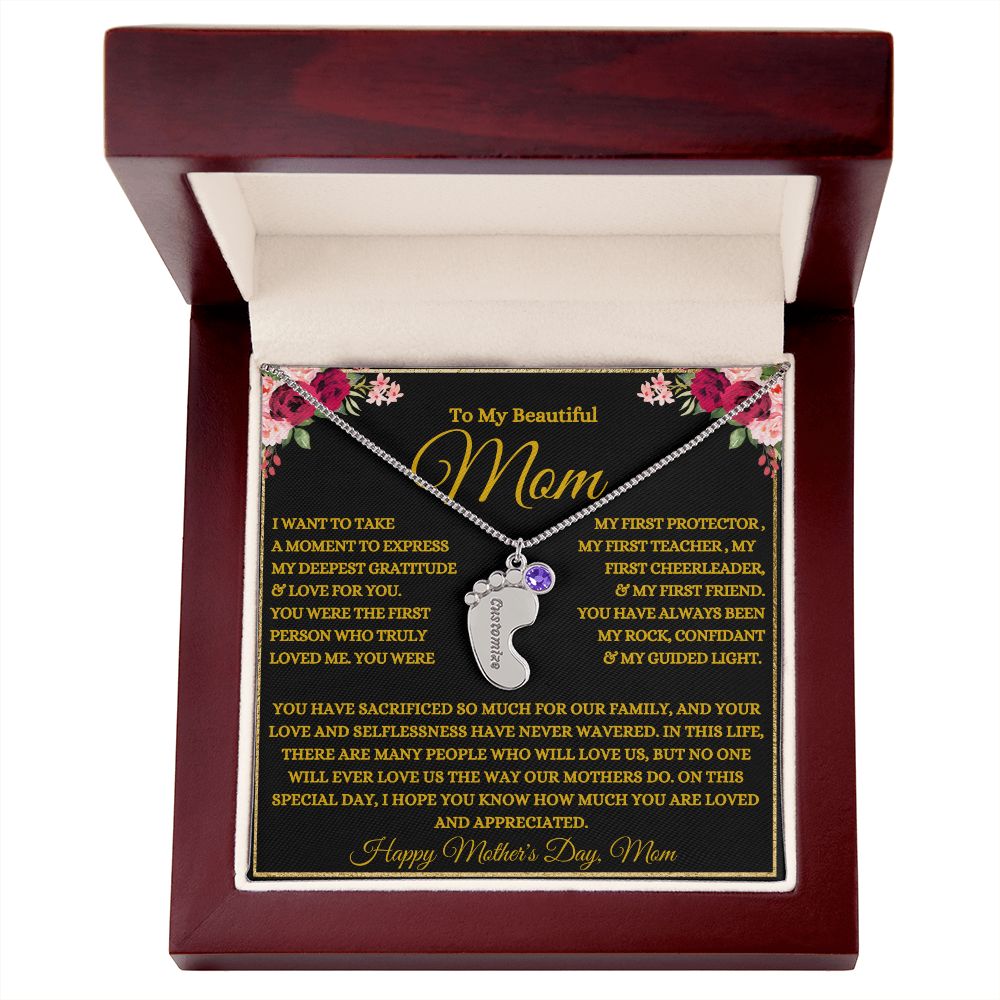To My Beautiful Mom | My Rock | Allure Beauty Necklace