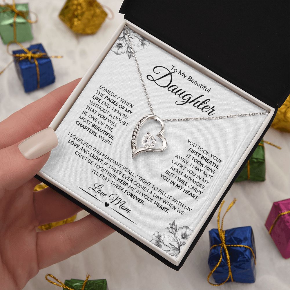 My Most Beautiful Chapter| Love Mom| Forever Love Necklace