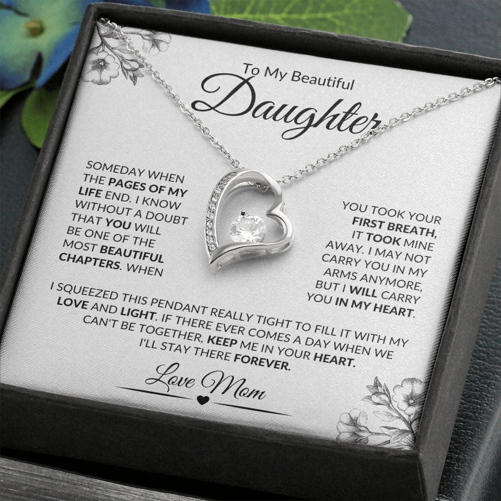 My Most Beautiful Chapter| Love Mom| Forever Love Necklace